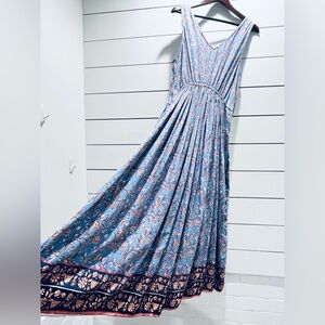 Lucky Brand Blue Floral Maxi Dress